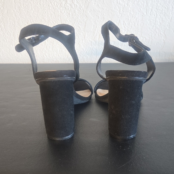 Chic Black Suede Heels - Picture 3 of 9